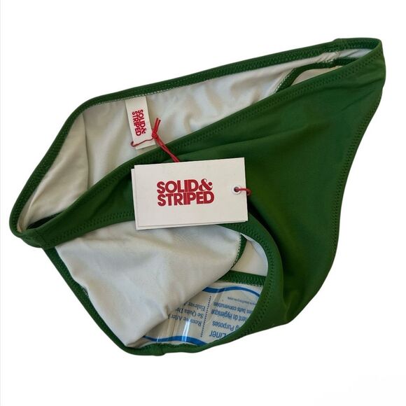 SOLID & STRIPE Solid & Striped The Tati Bikini in Green NWT - Picture 4 of 7